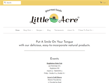 Tablet Screenshot of littleacregourmet.com